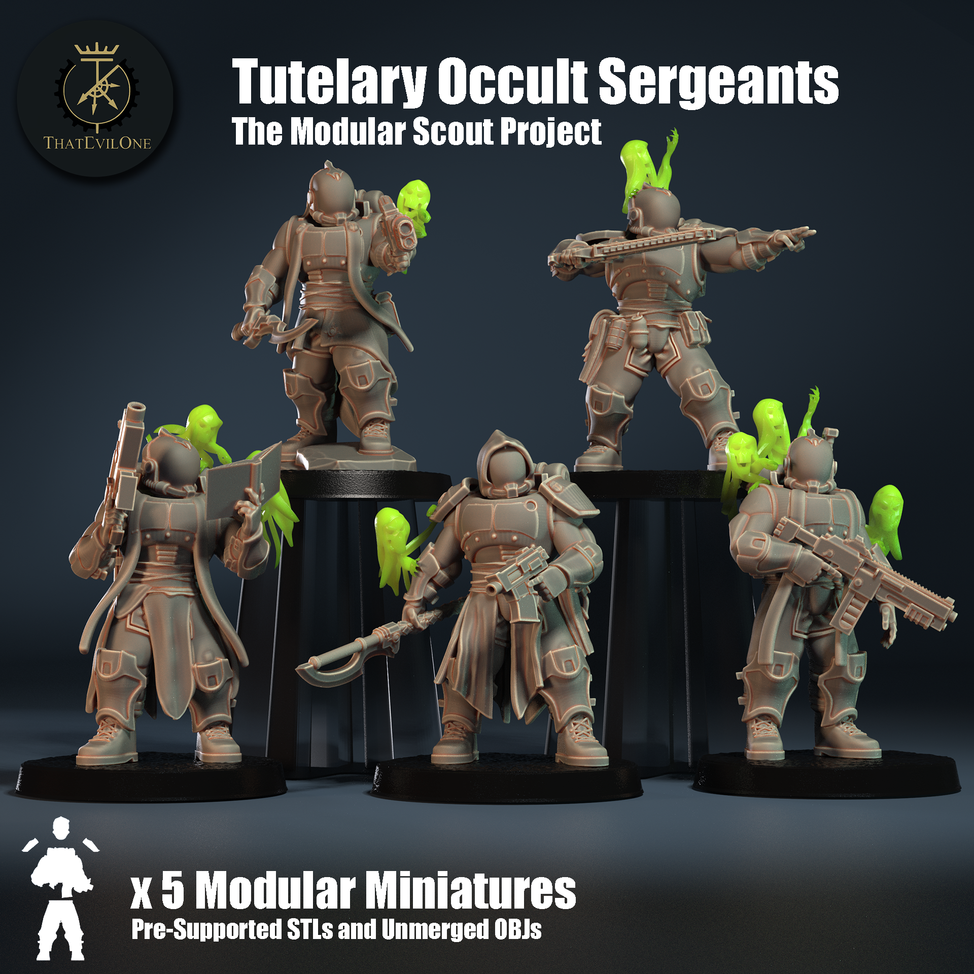 Modular Tutelary Occult Sergeants - Presupported